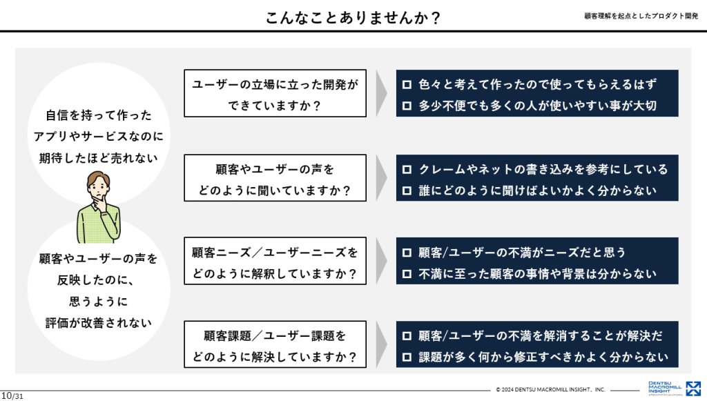 顧客理解を起点としたプログラム開発-プロダクト開発においてよく寄せられる意見