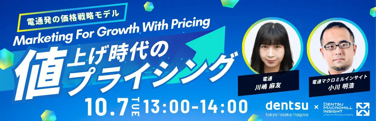 値上げ時代のプライシング ～電通発の価格戦略モデル「Marketing For